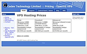 Codev Technology – $6 OpenVZ VPS Codev Technology – $6 OpenVZ VPS