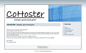 Cohoster – $6.40 128MB VMWare VPS in Netherlands Cohoster – $6.40 128MB VMWare VPS in Netherlands