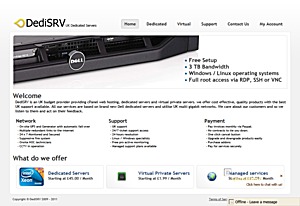 DediSRV – £2.50 128MB Xen VPS in UK DediSRV – £2.50 128MB Xen VPS in UK