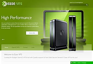 Ease VPS – $5.44 256MB OpenVZ VPS in Phoenix or Jacksonville Ease VPS – $5.44 256MB OpenVZ VPS in Phoenix or Jacksonville