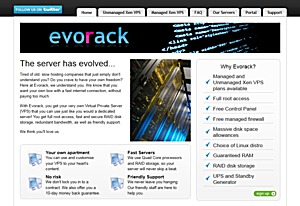 Evorack – £2.49 128MB Xen VPS in UK