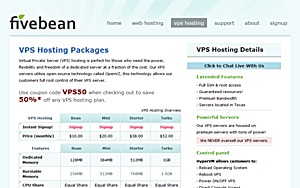 Fivebean – $5 OpenVZ VPS with 128MB Fivebean – $5 OpenVZ VPS with 128MB