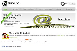 Gidux – $5.95 128MB OpenVZ VPS Gidux – $5.95 128MB OpenVZ VPS