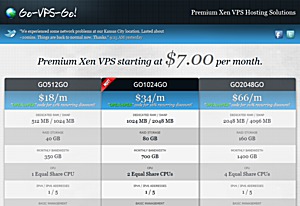 Go-VPS-Go – $7 512MB Xen/KVM VPS in Scranton, Jacksonville and Kansas City Go-VPS-Go – $7 512MB Xen/KVM VPS in Scranton, Jacksonville and Kansas City