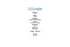 LittleVPS – $6.79 128MB Xen VPS in LA LittleVPS – $6.79 128MB Xen VPS in LA