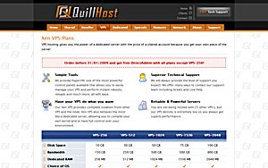 Quillhost – $5.99 Xen VPS with 512MB Quillhost – $5.99 Xen VPS with 512MB