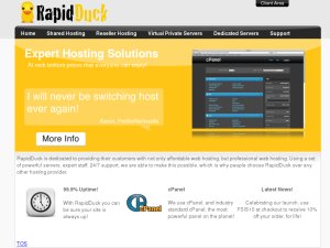 RapidDuck – 3.99 GBP 384MB OpenVZ VPS RapidDuck – 3.99 GBP 384MB OpenVZ VPS