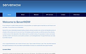ServerWow – $2.50 OpenVZ VPS with 128MB ServerWow – $2.50 OpenVZ VPS with 128MB