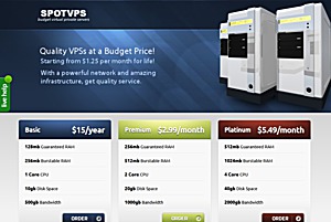 SpotVPS – $5.49 512MB OpenVZ VPS in Chicago SpotVPS – $5.49 512MB OpenVZ VPS in Chicago