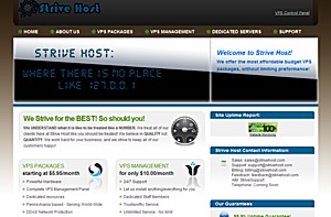 StriveHost – $5.95 256MB OpenVZ VPS StriveHost – $5.95 256MB OpenVZ VPS