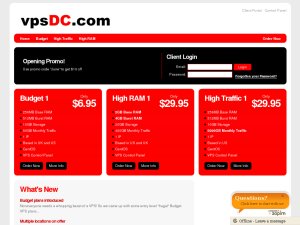 VPSDC – $6.95 OpenVZ VPS with 256MB VPSDC – $6.95 OpenVZ VPS with 256MB