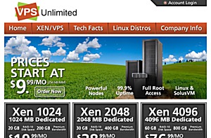 VPS Unlimited – $6.99 256MB Xen VPS VPS Unlimited – $6.99 256MB Xen VPS