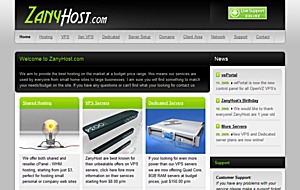 ZanyHost – $4.95 128MB OpenVZ VPS ZanyHost – $4.95 128MB OpenVZ VPS